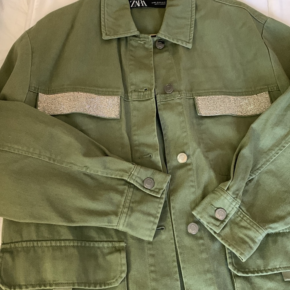 Green Military Style Jacket